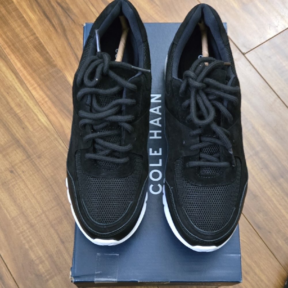 Cole Haan Men's Black and White Sneakers